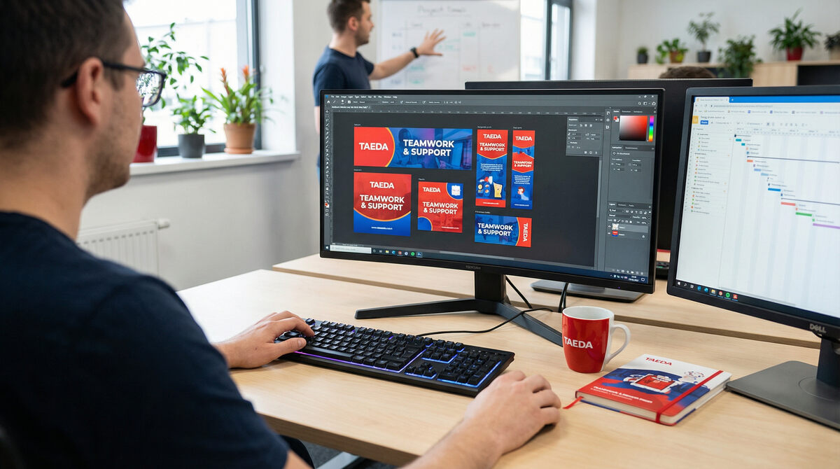 Marketing support for TAEDA partners Preparation of marketing materials and banners for TAEDA partners