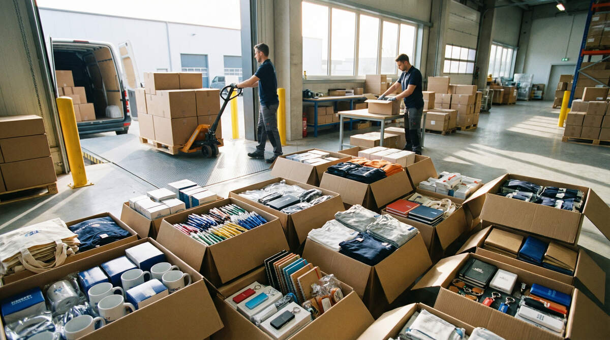 Reklamní předměty Brno – balení a expedice firemních dárků pro dodání do Brna