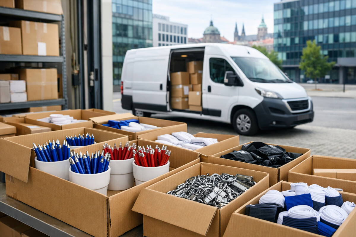 Reklamní předměty Praha – expedice a dodání firemních dárků