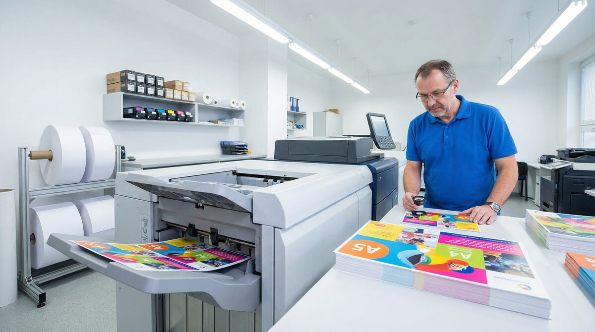 Tisk letáků Kladno na digitálním stroji – výroba reklamních letáků TAEDA