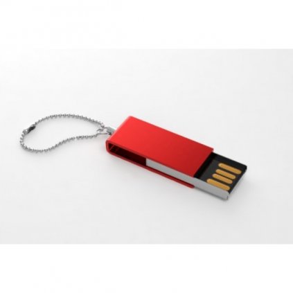 Potisk USB disku v červené
