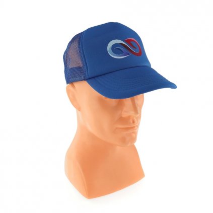 Reklamní čepice TRUCKER s vlastním potiskem a logem o rozměru 100 x 50 mm