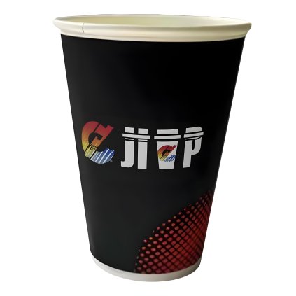 freepik paper cup with colored printed logo 24608