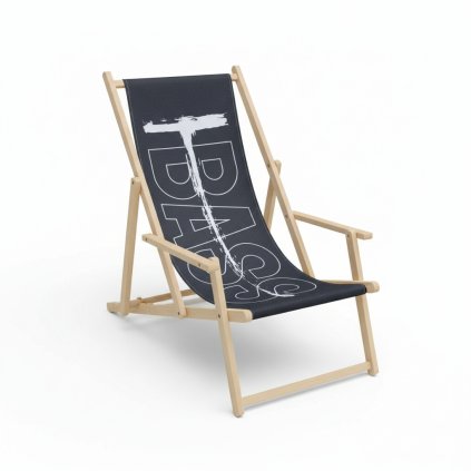 Lehátka s potiskem s podloketníky