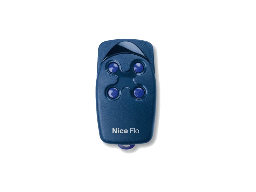 NICE Flo FLO4 -<br>čtyřkanálové dálkové ovládání pro pohony s pevným kódem NICE