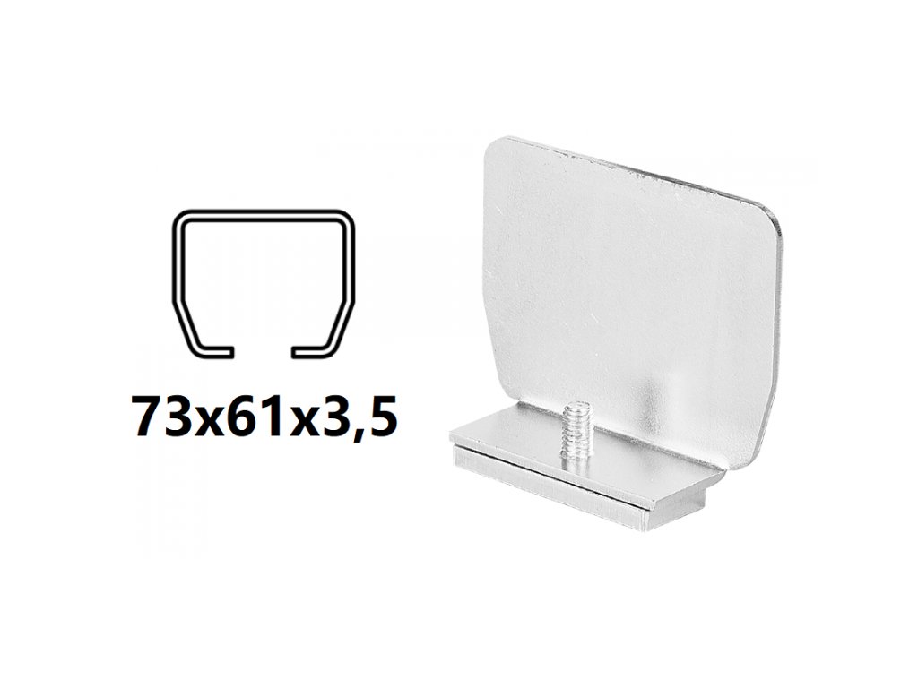 CAIS Kryt profilu C 73x61x3,5mm PILOT SN