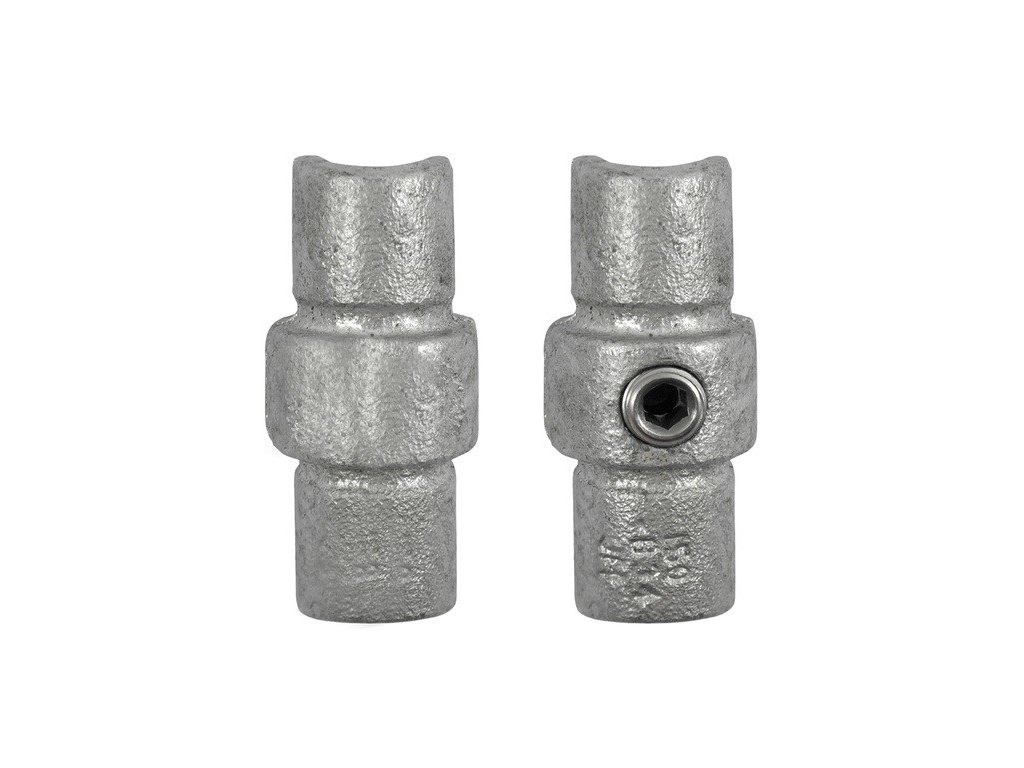 Pozinkovaná spojka pro trubky 42,4mm, vnitřní rovný spoj