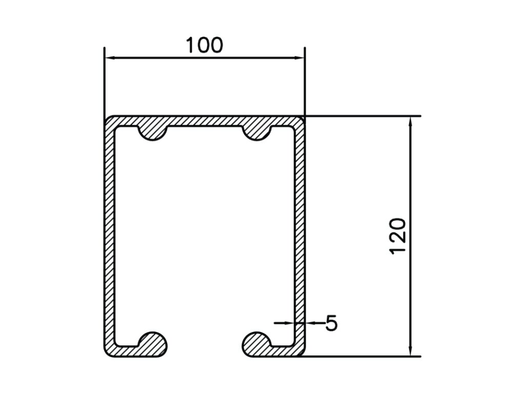 hlinikova krytka c profilu 100x120 s gumovym dorazom ce4f549e 76e5 4bd6 bc45 2b08639568f0 1