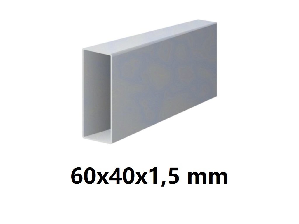 Pozinkovaný jeklový profil 60x40x1,5 mm 6 (JOKL-60x40x1.5-ZN-6)