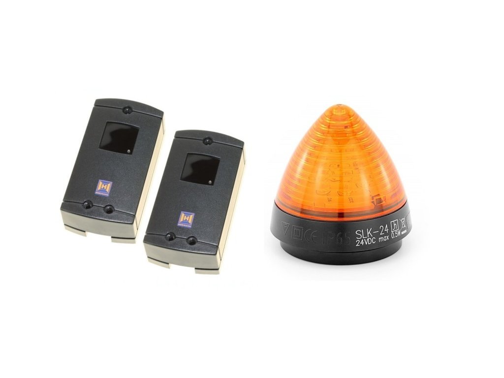 Hormann CZ-SET RotaMatic - sada fotobuněk a majáku pro křídlové pohony RotaMatic a VersaMatic, 437988