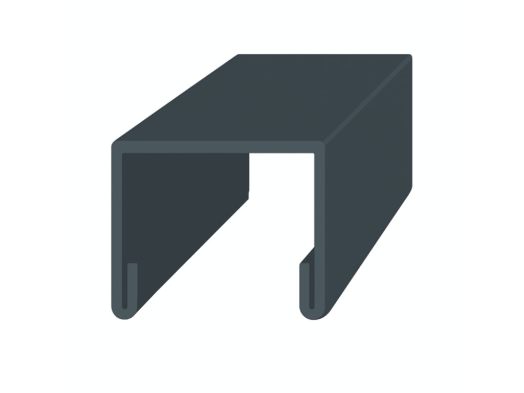 Krycí profil pro PUR desku šířky 3 cm, RAL 7016 antracitově šedá