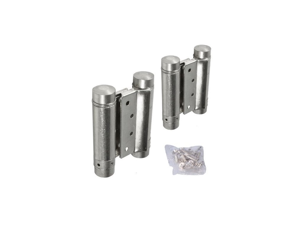 Pružinový samozavírací závěs, INOX, 1 pár