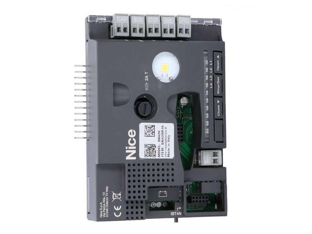 NICE SNA20R10 - nová řídicí jednotka pro pohony NICE Spinbus SN6023