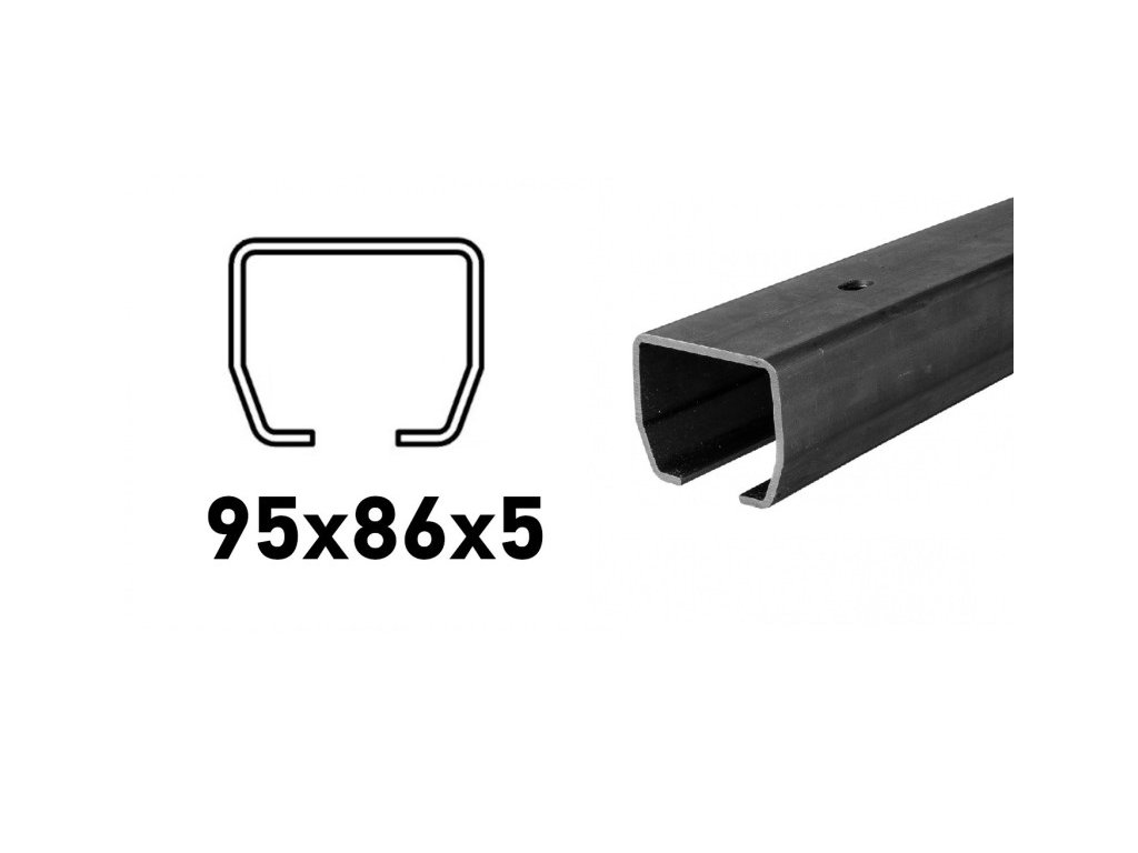 CAIS C-profil 95x86x5mm s otvory pro šrouby, Fe, STAGE MB 6