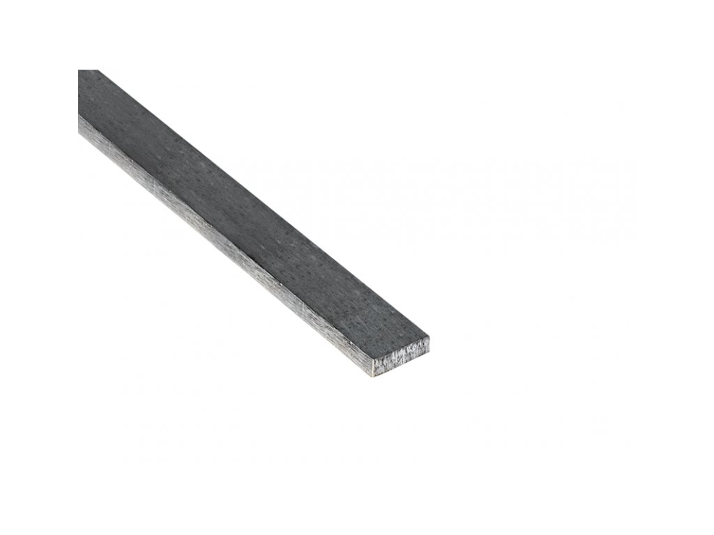 Plochá tyč z nerezové oceli 15x5 mm (páskovaná), kartáčovaná nerezová ocel