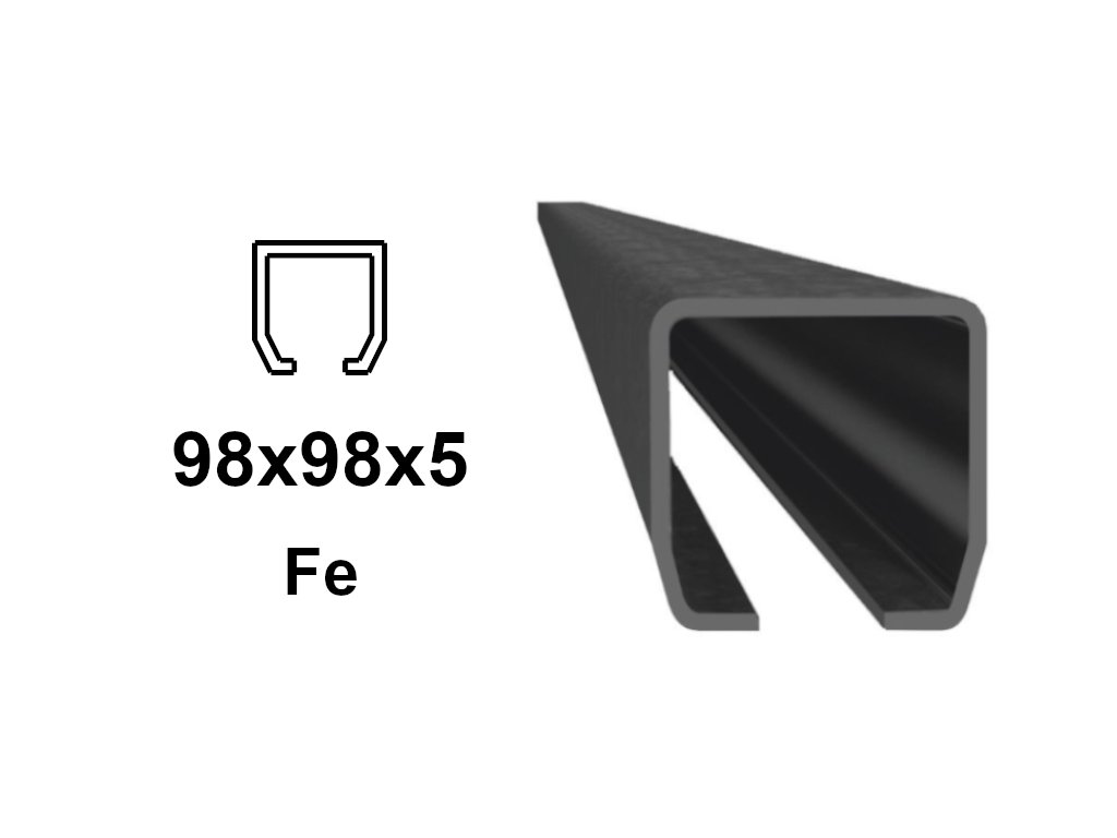 C-profil 98x98x5 mm, Fe