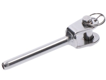 Samolepicí/skřípací úchytka pro nerezový drát ø4mm, broušená nerezová ocel