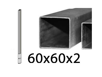 Holý sloupek FE pro přímou betonáž, 60x60x2mm