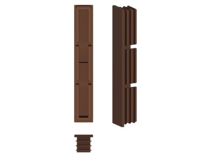 Žaluzie pro hliníkové lamely 100x16 mm, hnědá RAL8011