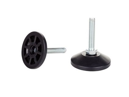 Nivelační noha ø40 mm a ø50 mm - plastová, zkrácená