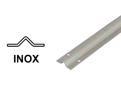 INOX Kolejnice pro šroubovací kolejnicová vrata, tvar V