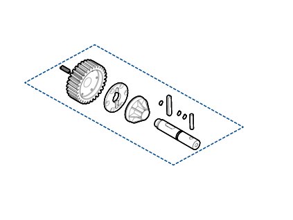 SPAMG173A00 - kit převodovky RUN