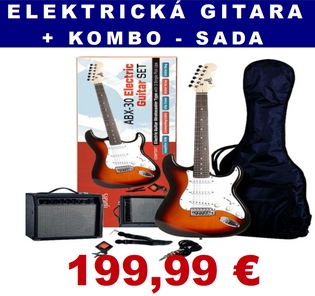 Elektrická gitara + kombo sada