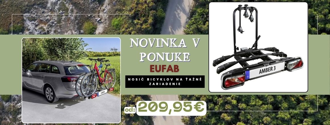 Eufab nosič bicyklov na ťažné zariadenie
