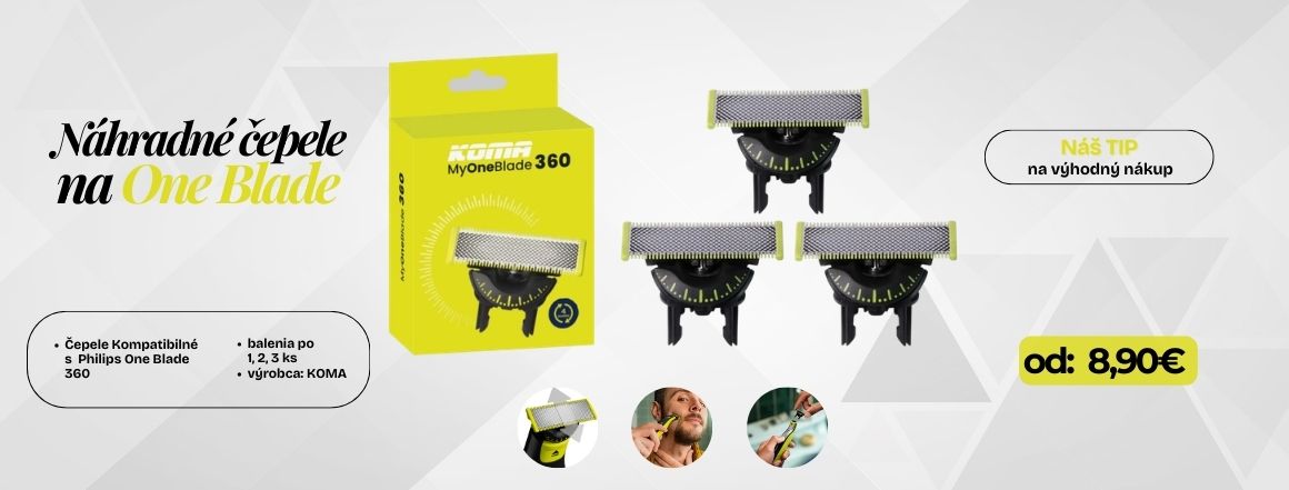 Náhradné čepele na Philips One Blade