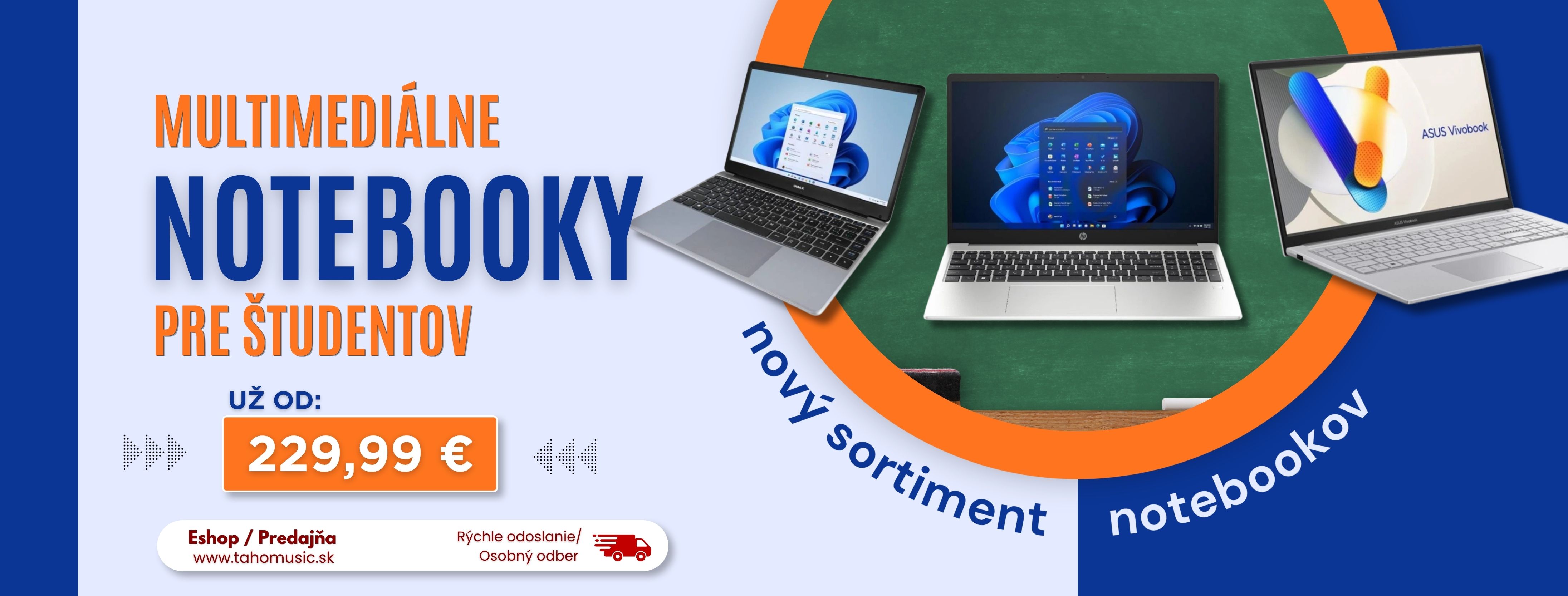 Notebooky pre študentov už od 229,99 €