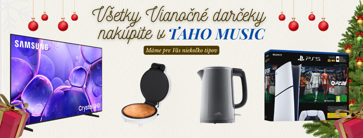 Vianočné darčeky nakúpite v TAHOMUSIC