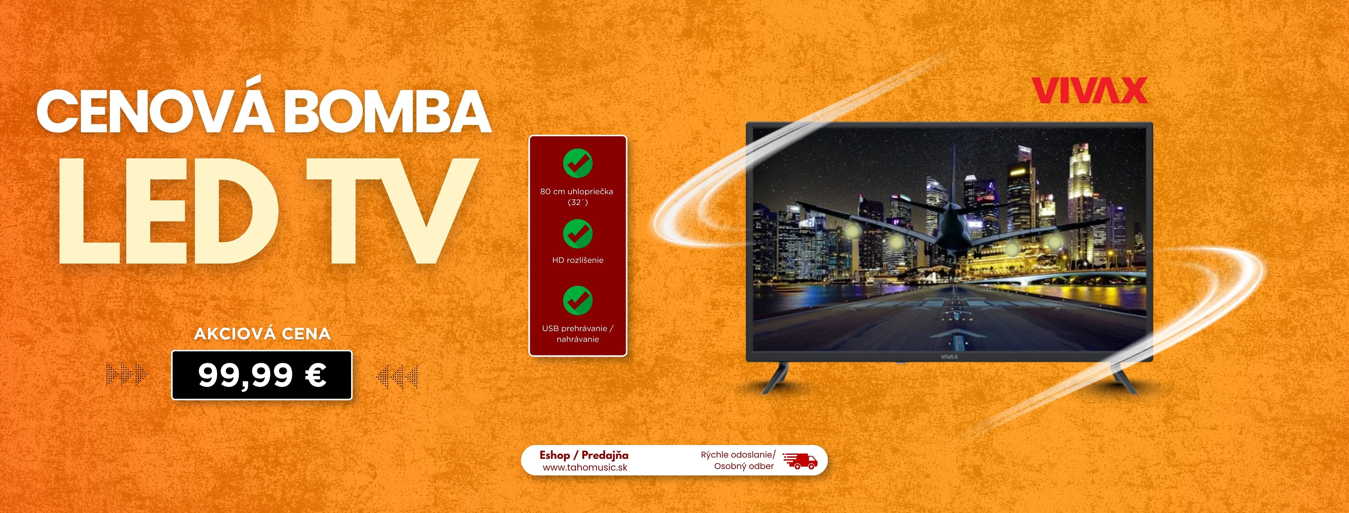 Cenová bomba LED TV za 99,99 €