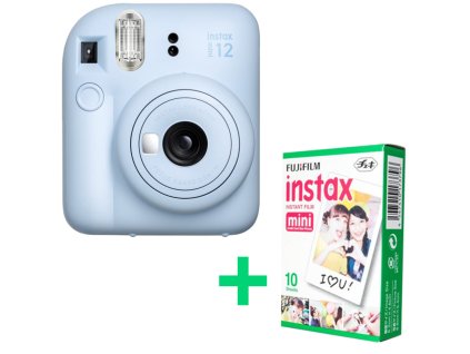FUJIFILM INSTAX Mini 12, Pastel Blue, Fotoaparát + 10x foto (70100161546) 01