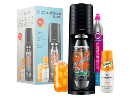 Sodastream TERRA Black MIRINDA Mpack 01