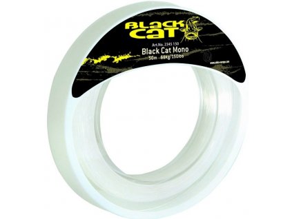 10637 black cat mono leader 50m 68kg 1 2mm