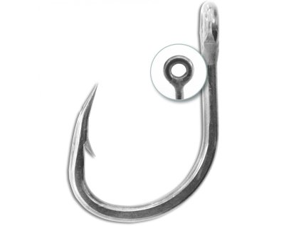 Jednoháčky na lov sumců Black Cat Rigging Hook 6ks (Velikost 4/0)