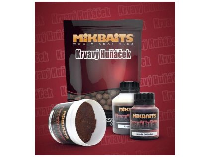 Mikbaits boilie Krvavý Huňáček 1kg 20mm
