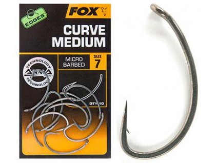 Kaprový háček Fox Edges Curve Medium