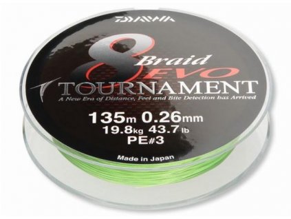 Daiwa Tournament 8-Braid EVO chartrouse