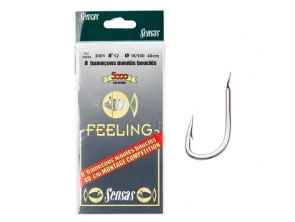 Návazce na feeder a plavanou Sensas 3091 (Velikost háčku 12)