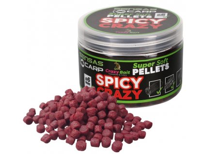 Měkčené pelety Sensas Super Soft (Příchutě Spicy Crazy (koření))