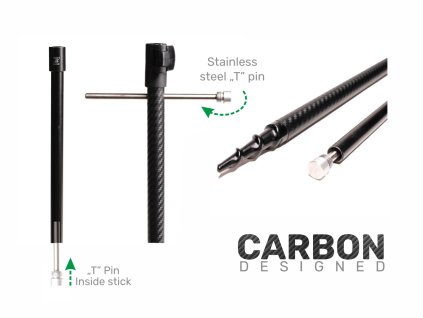ZFISH Vidlička Carbon Drill Bankstick (Délka 50-90cm)