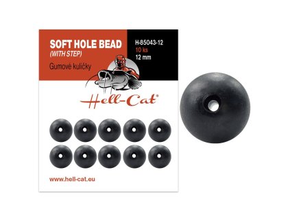 Hell-Cat Gumové kuličky Soft Hole Bead (with step) 10ks (Varianta vel.12mm)