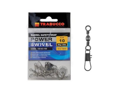 Trabucco karabinka s obratlíkem Barrel Interlock Snap 12ks (Varianta vel.6 (18kg))