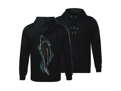 Giants Fishing Mikina pánská černá Kapr u hladiny (Varianta vel. 2XL)
