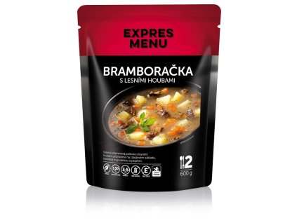 Bramboračka s lesními houbami 1