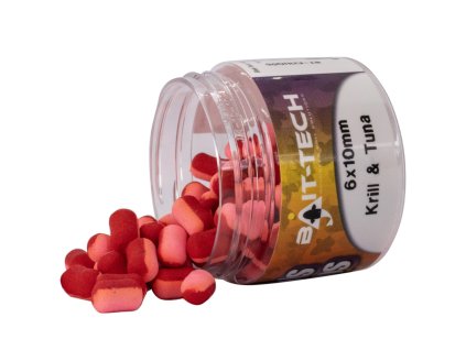 68744 bait tech duo col criticals wafters krill a tuna 6x10 mm 50 ml