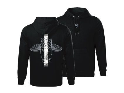 Giants Fishing Mikina pánská černá Šupináč hlava (Varianta vel. 2XL)