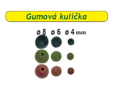 Kulička gumová 20ks (Průměr 6mm)