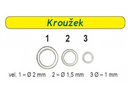 Kroužek na boilie CS (Velikost 2)